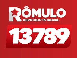 Peça de identidade visual vermelha com a marca 13789.